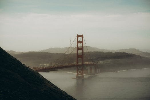 Engineering blueprints of the Bay Bridge