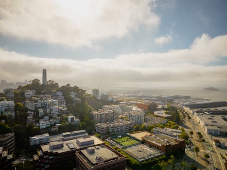 Aerial view of San Francisco Bay