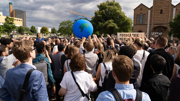 Activists at a San Francisco environmental protest