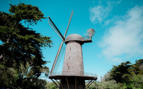 Iconic attractions in Golden Gate Park