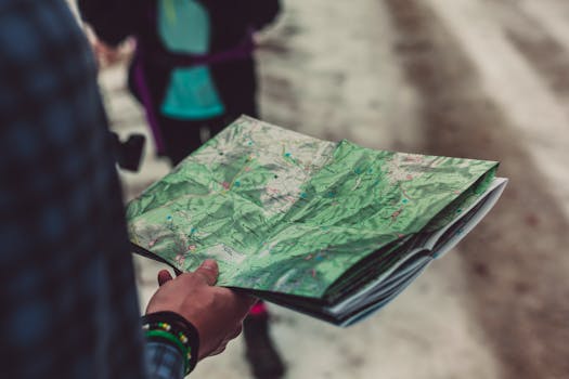 map of the Lands End Trail