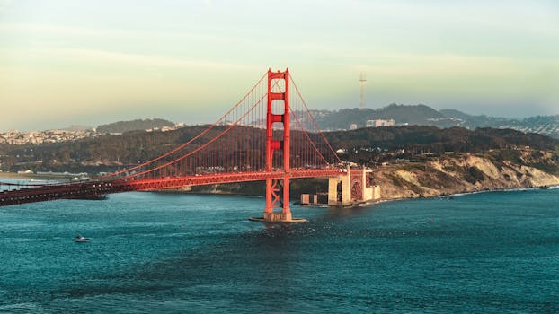 Golden Gate Bridge from a movie scene