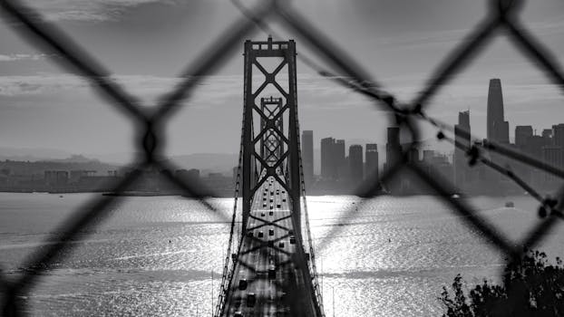 San Francisco skyline with the Golden Gate Bridge