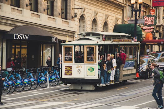 vintage San Francisco streetcar