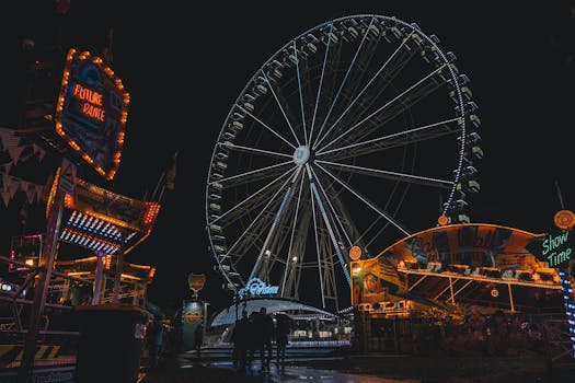 Visitors enjoying the fair